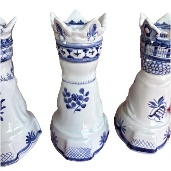 Tranquebar Royal Copenhagen: Three Wise Men Figural Candle Holders Denmark FLAW - Picture 9 of 15